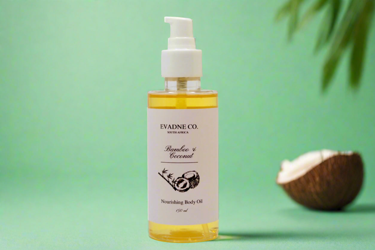 Bamboo & Coconut Nourishing Body Oil 150ML - Evadne Co.