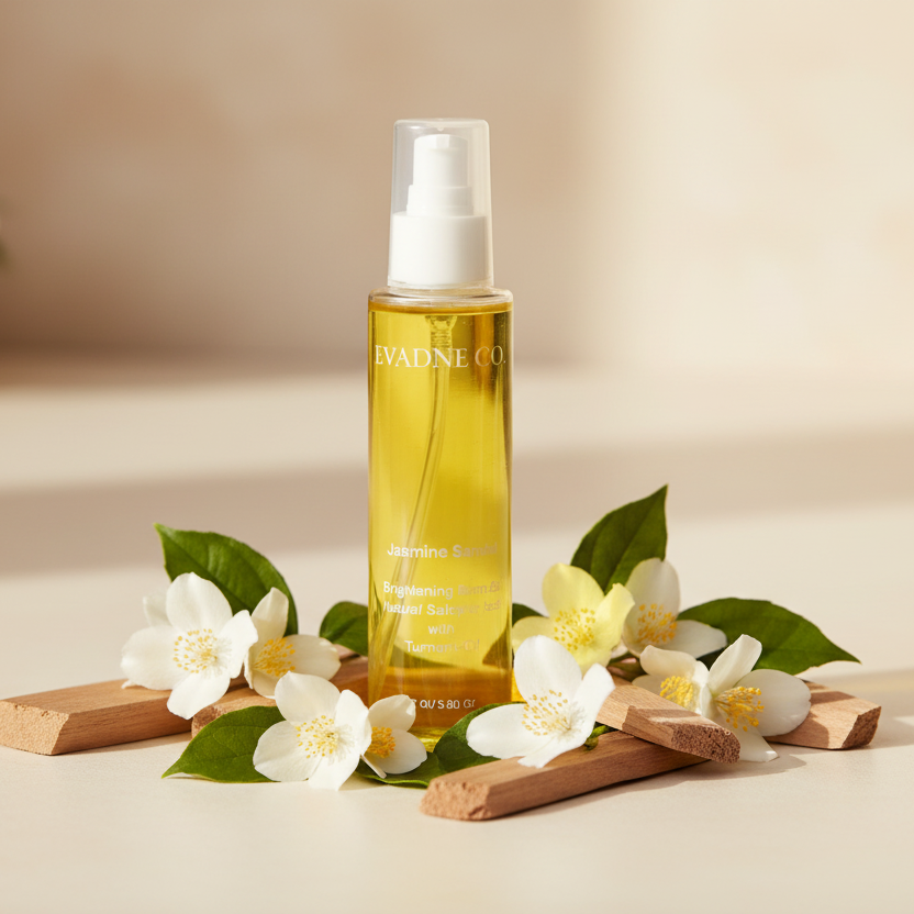 Jasmine Sandal Body Oil 150ml - Evadne Co.