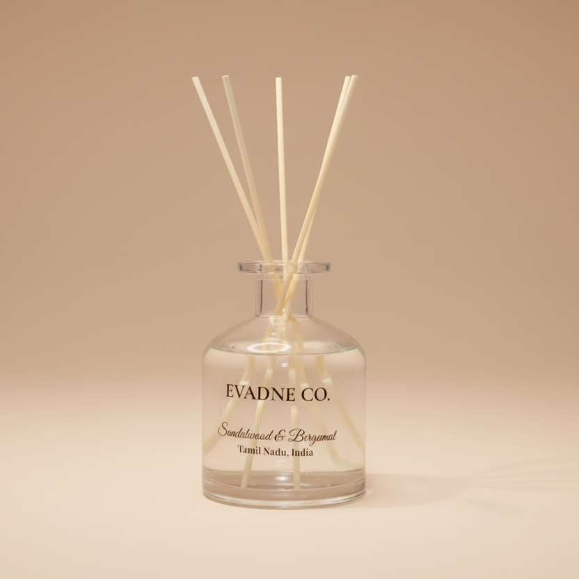Sandalwood & Bergamot Reed Diffuser 250ML - Evadne Co.