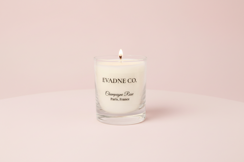 Champagne Rose Soy & Coconut Candle 200G - Evadne Co.