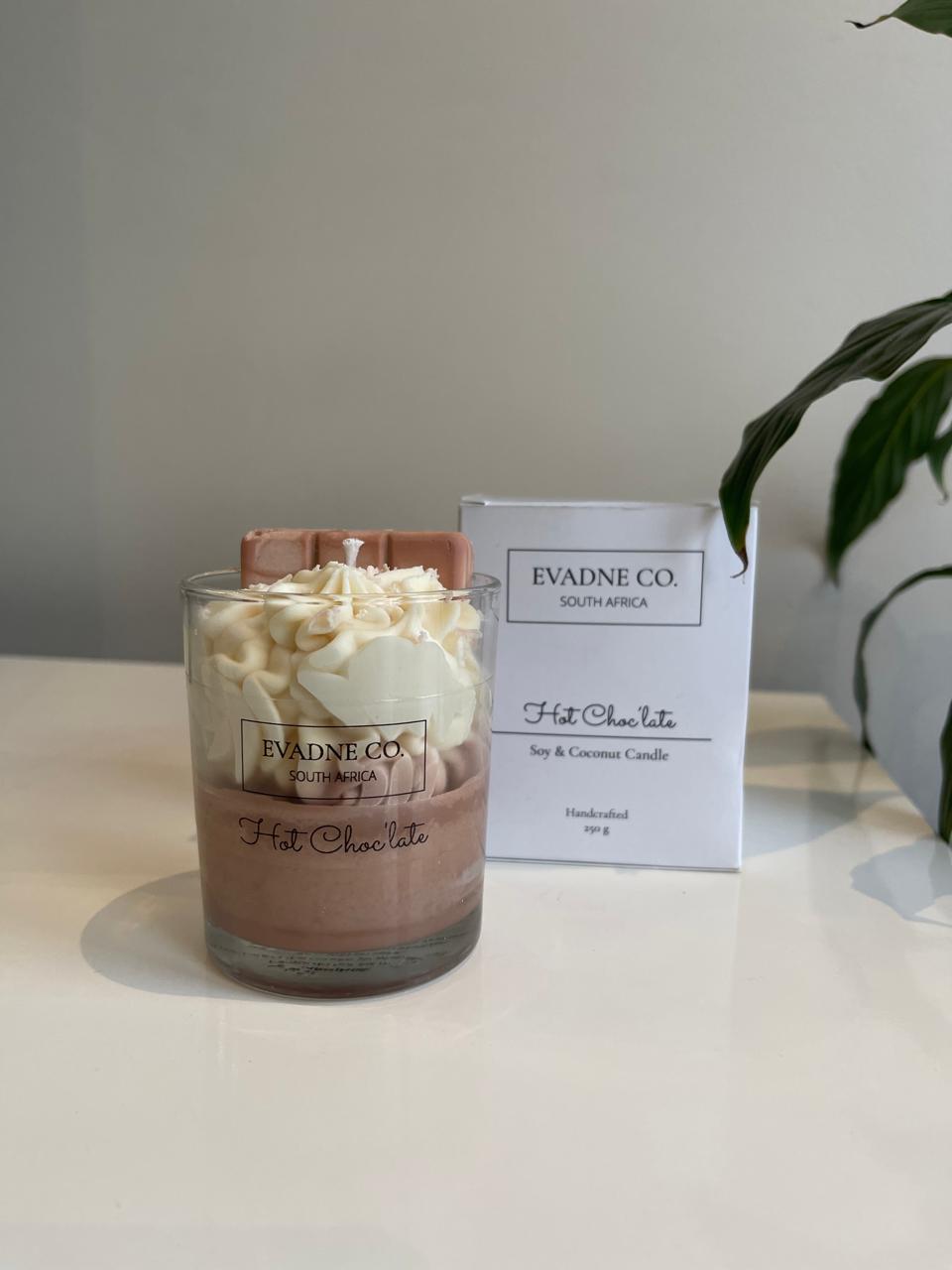 Hot Choc'late Soy & Coconut Candle 200G - Evadne Co.